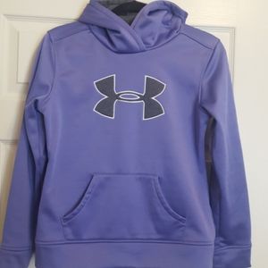 Under Armour Lavender Hoodie Sweatshirt. Girls Size XL.